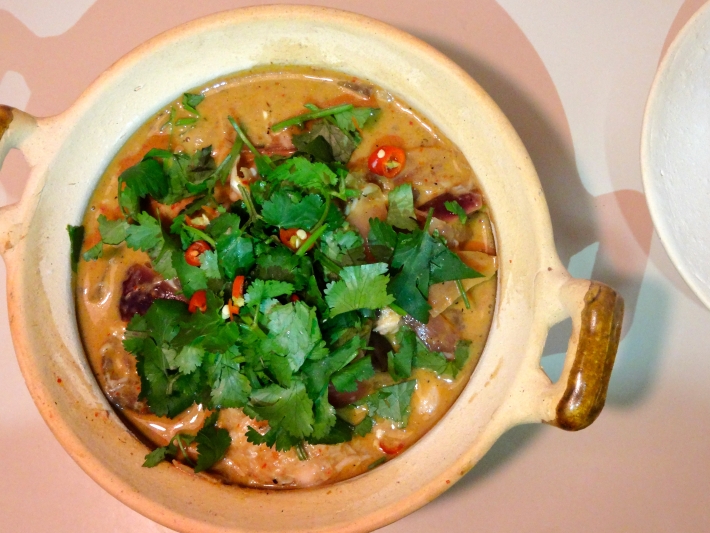 Creamy Thai Red Curry with Sous Vide Fish