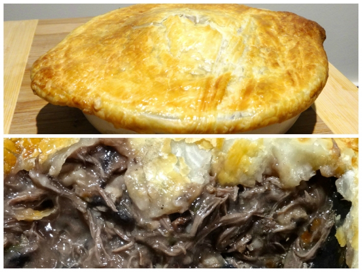 Mushroom and Sous Vide Brisket Individual Pies