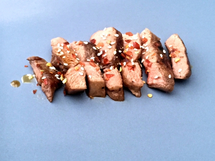 Sesame Sous Vide Lamb Backstrap
