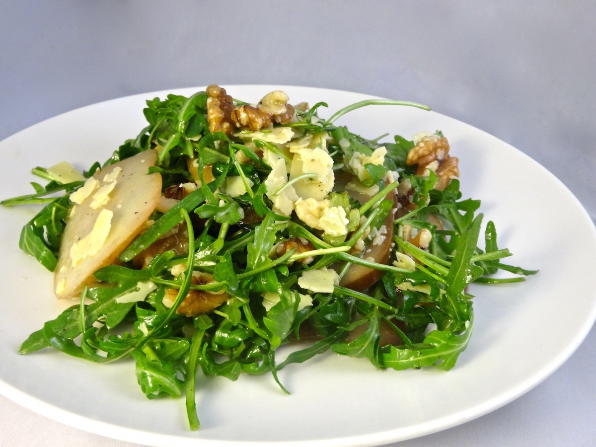 Walnut and Sous Vide Pear Salad