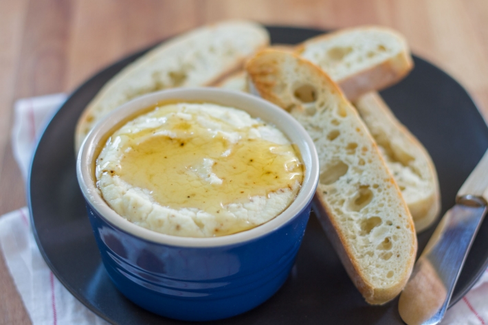 Sous Vide Baked Ricotta
