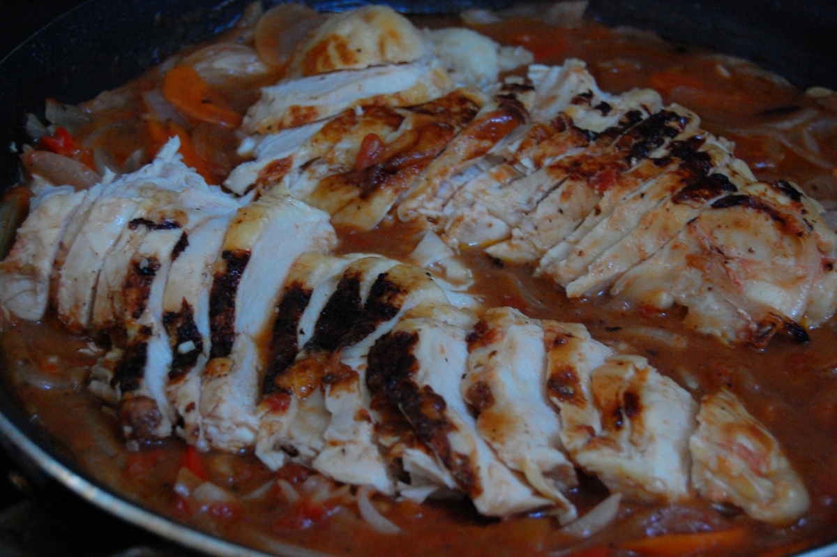 Sous Vide Chicken Cacciatore