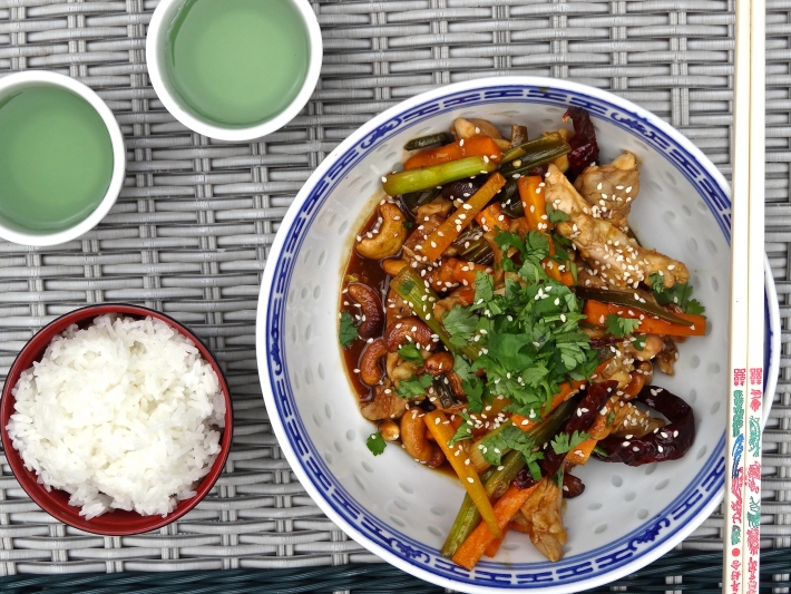 Sous Vide Chicken with Cashew Nuts