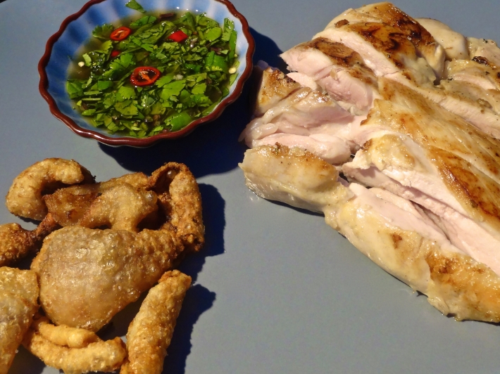 Sous Vide Chicken with Crispy Chicken Skin and Vietnamese Dipping Sauce