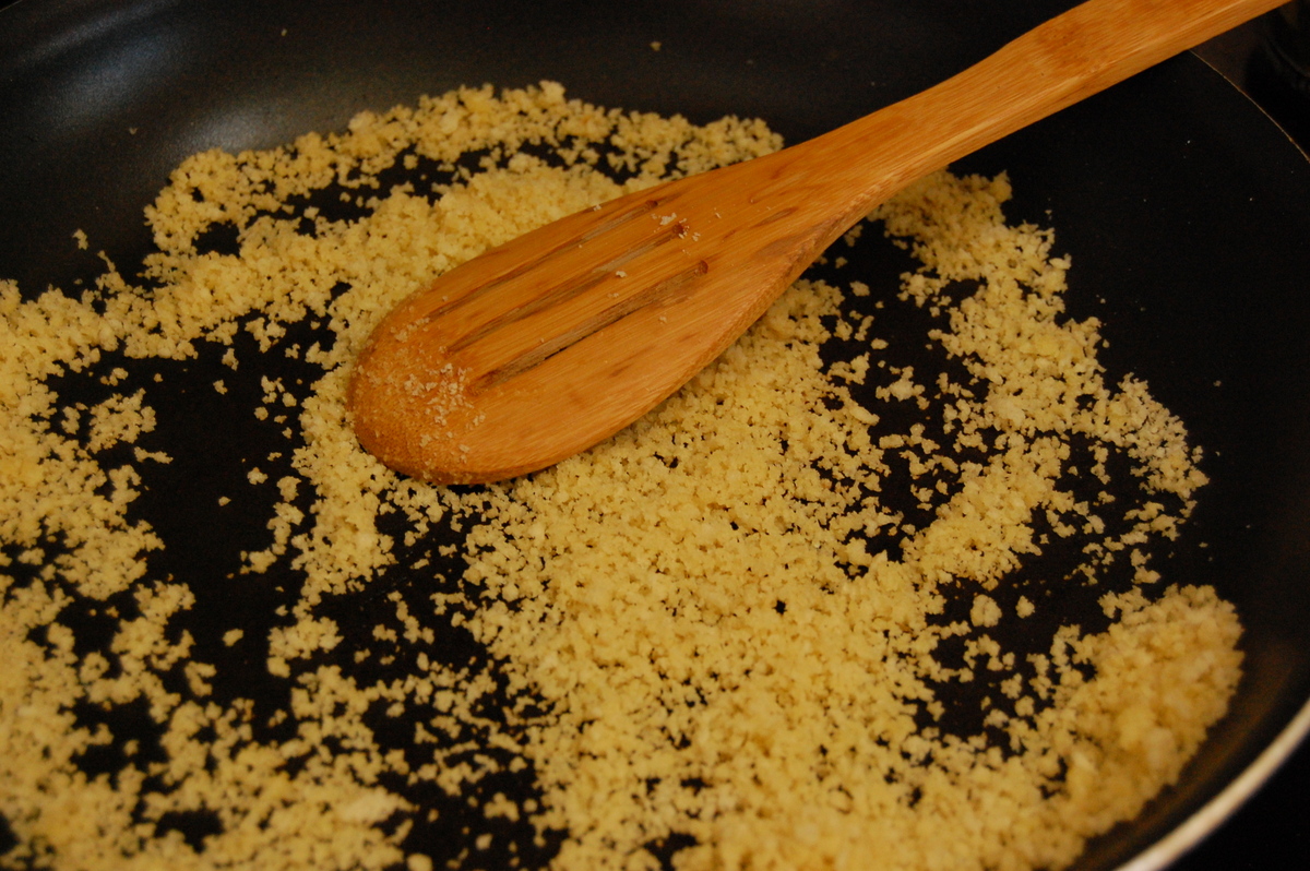 Sous Vide Chicken with Melted Leeks and Panko