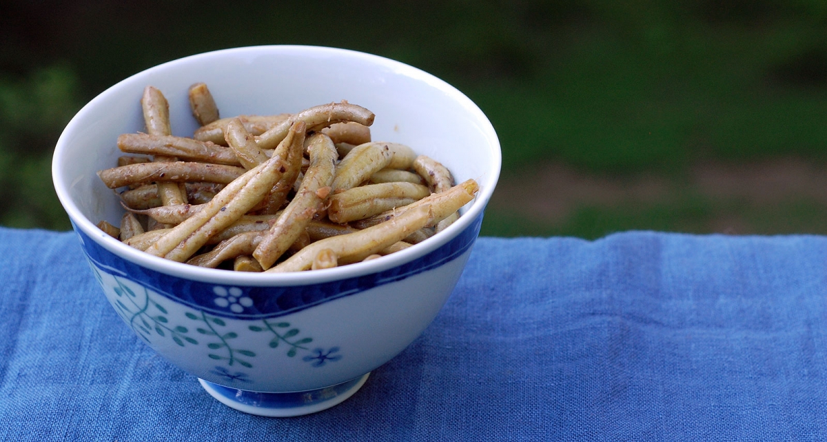 Sous Vide Chinese Green Beans in Black Bean Sauce