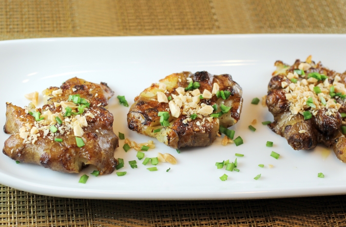 Sous Vide Sunchokes with Toasted Marcona Almonds