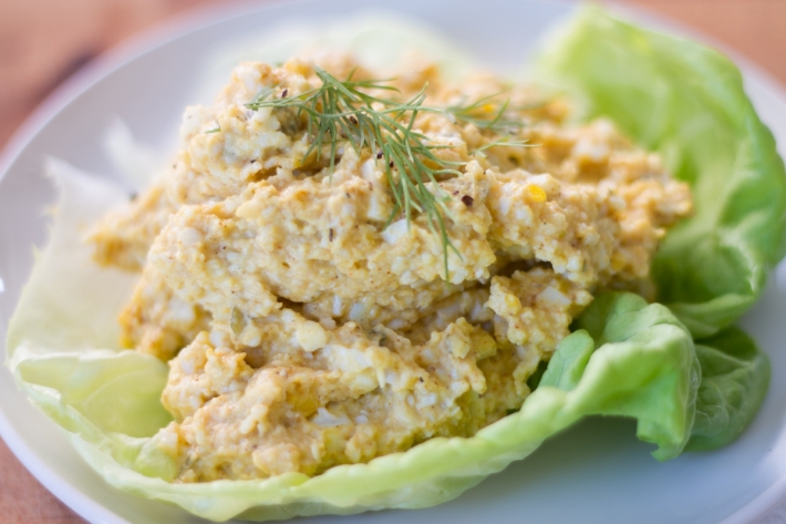 Sous Vide Curried Egg Salad