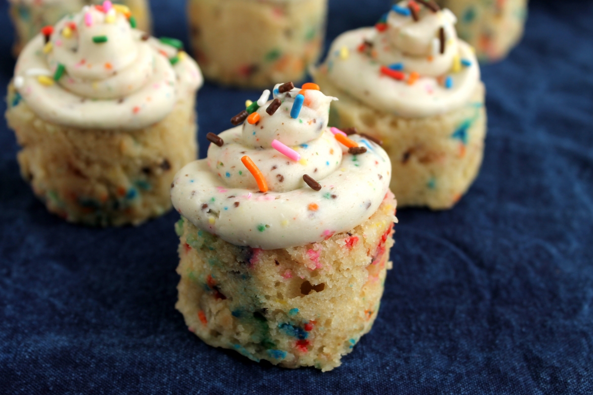 Sous Vide Funfetti Cupcakes