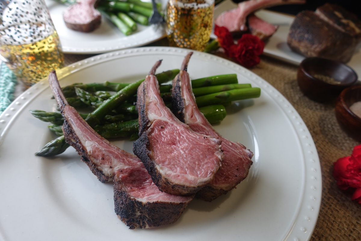 Sous Vide Garam Masala Encrusted Rack of Lamb