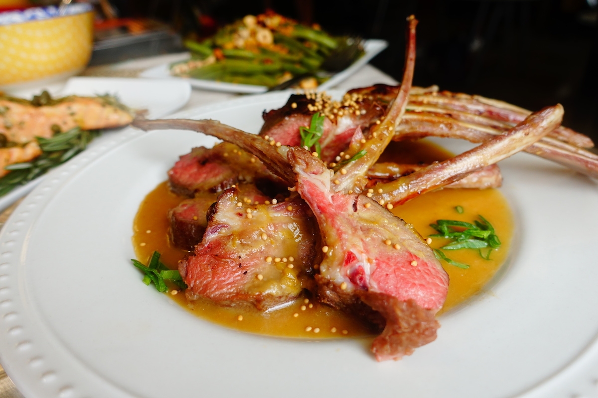 Sous Vide Honey Dijon Rack of Lamb