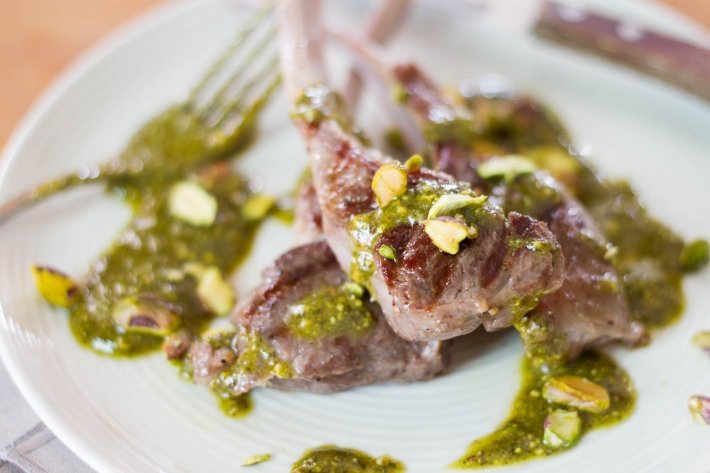 Sous Vide Lamb Chops With Mint Chimichurri - Two Kooks In The Kitchen