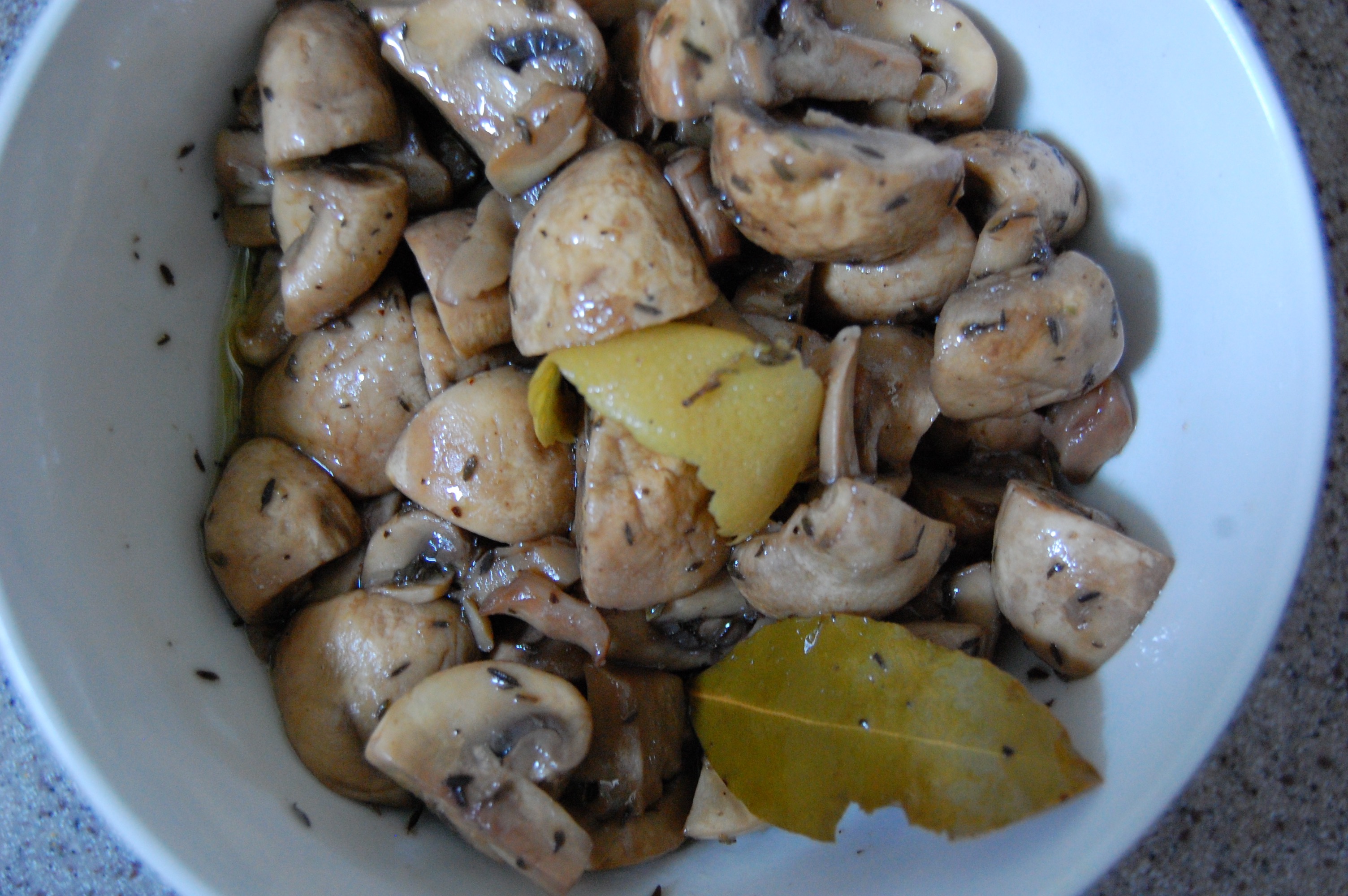 Sous Vide Marinated Mushrooms