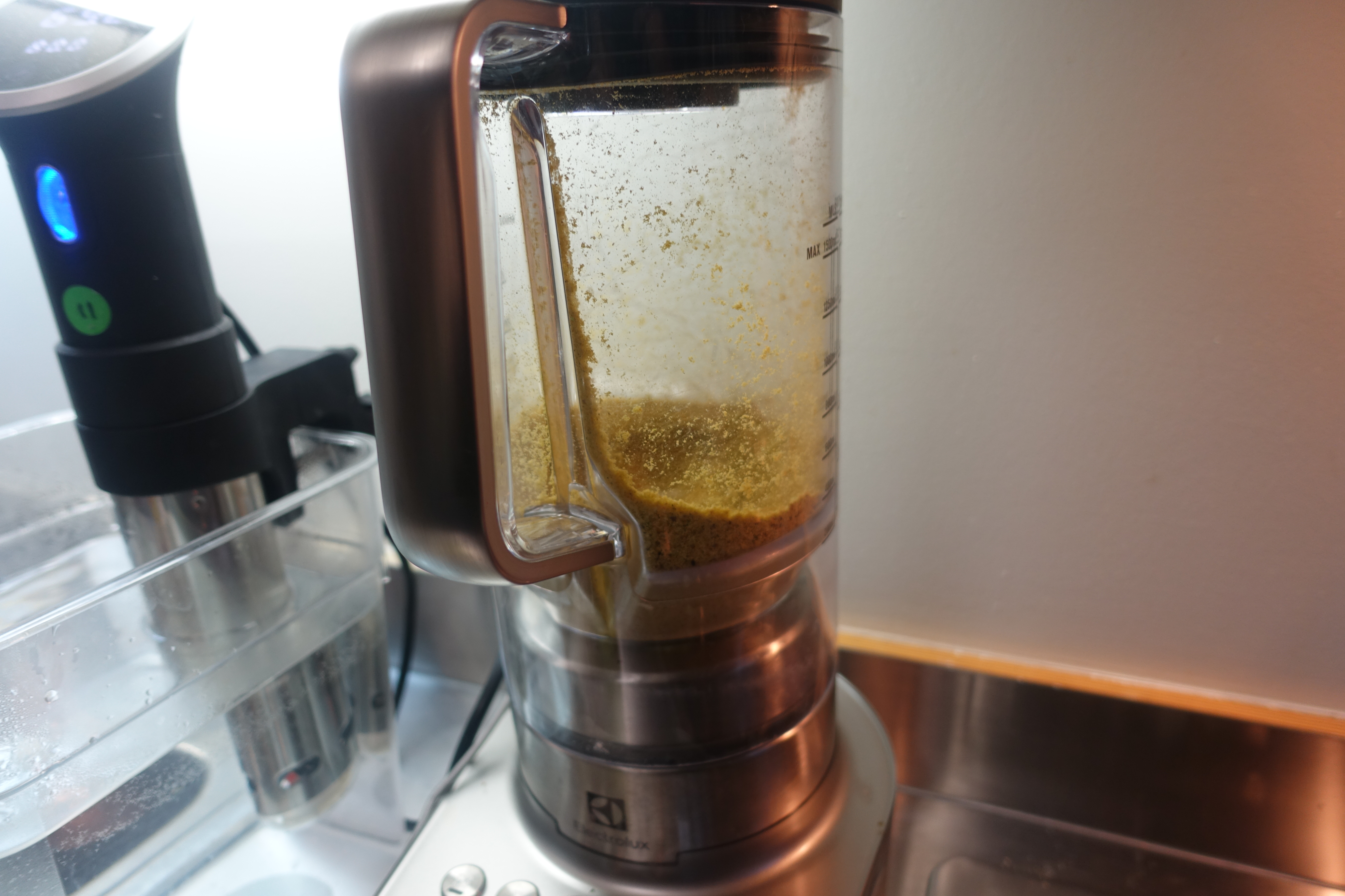 Sous Vide Meyer Lemon Cheesecake with Pistachio Crust & Raspberry Coulis