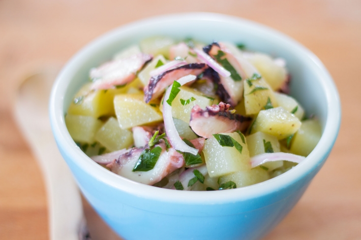 Sous Vide Octopus Potato Salad