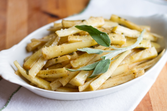 Sous Vide Parsnips with Brown Butter and Sage