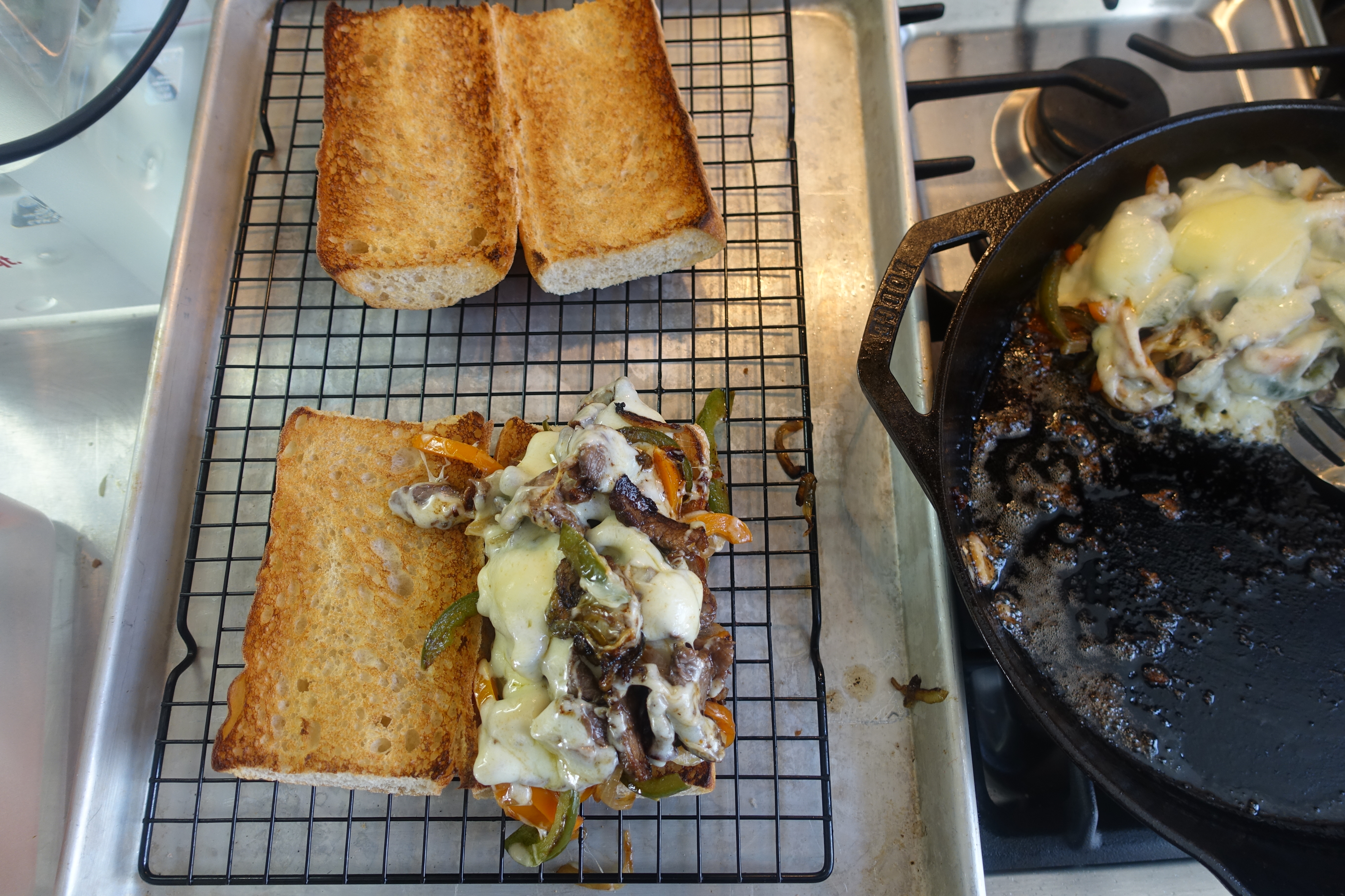 Sous Vide Philly Cheese Steak