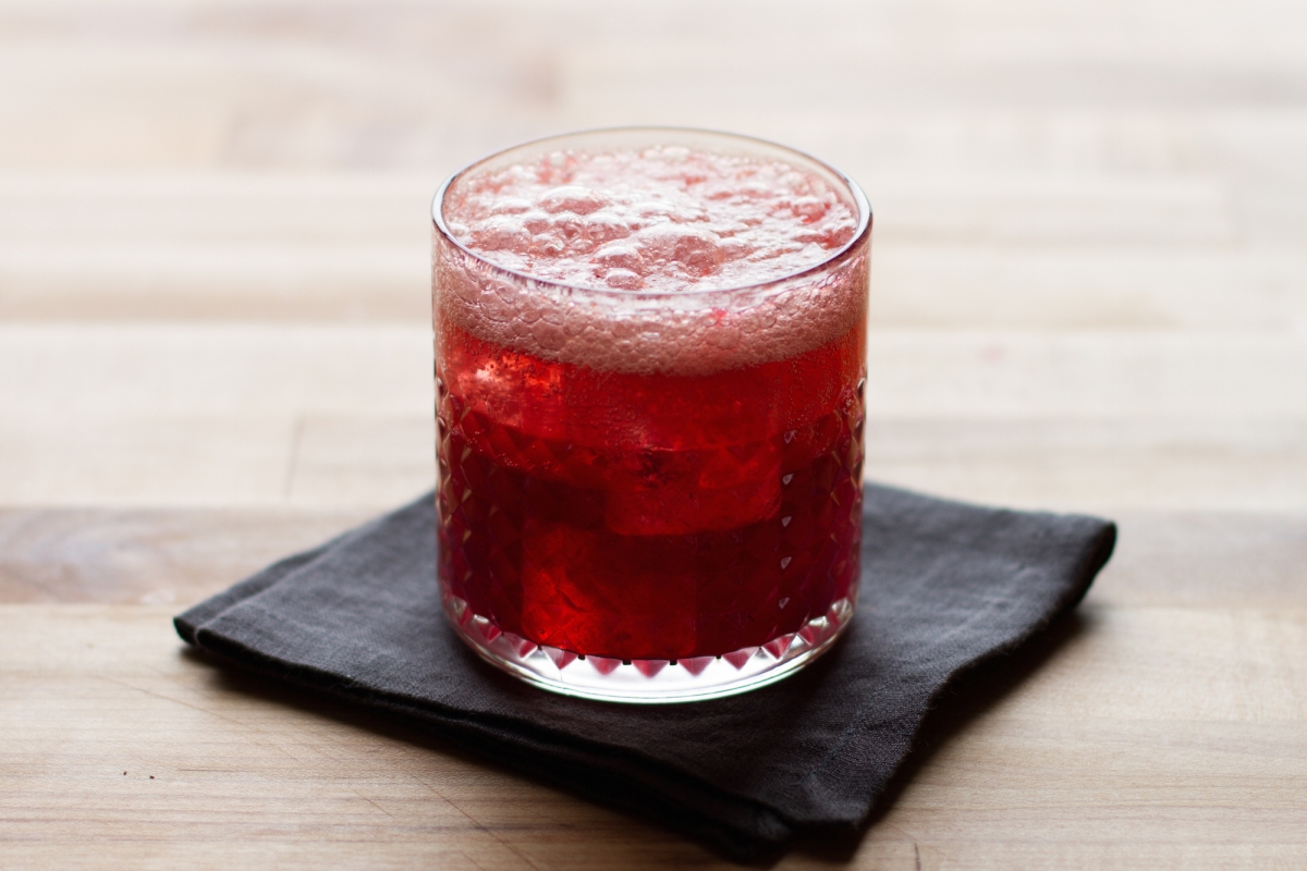 Sous Vide Red Wine Plum Shrub