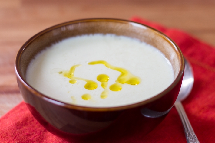 Sous Vide Root Vegetable White Truffle Bisque
