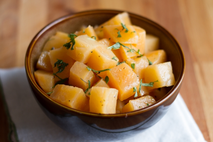 Sous Vide Rutabaga with Butter and Thyme