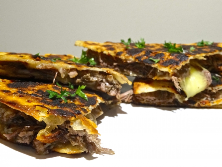 Sous Vide Tender Beef Quesadilla