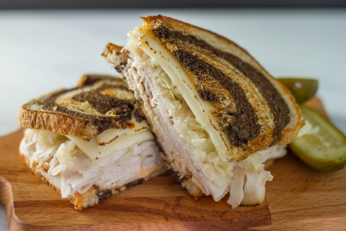 Sous Vide Turkey Reuben
