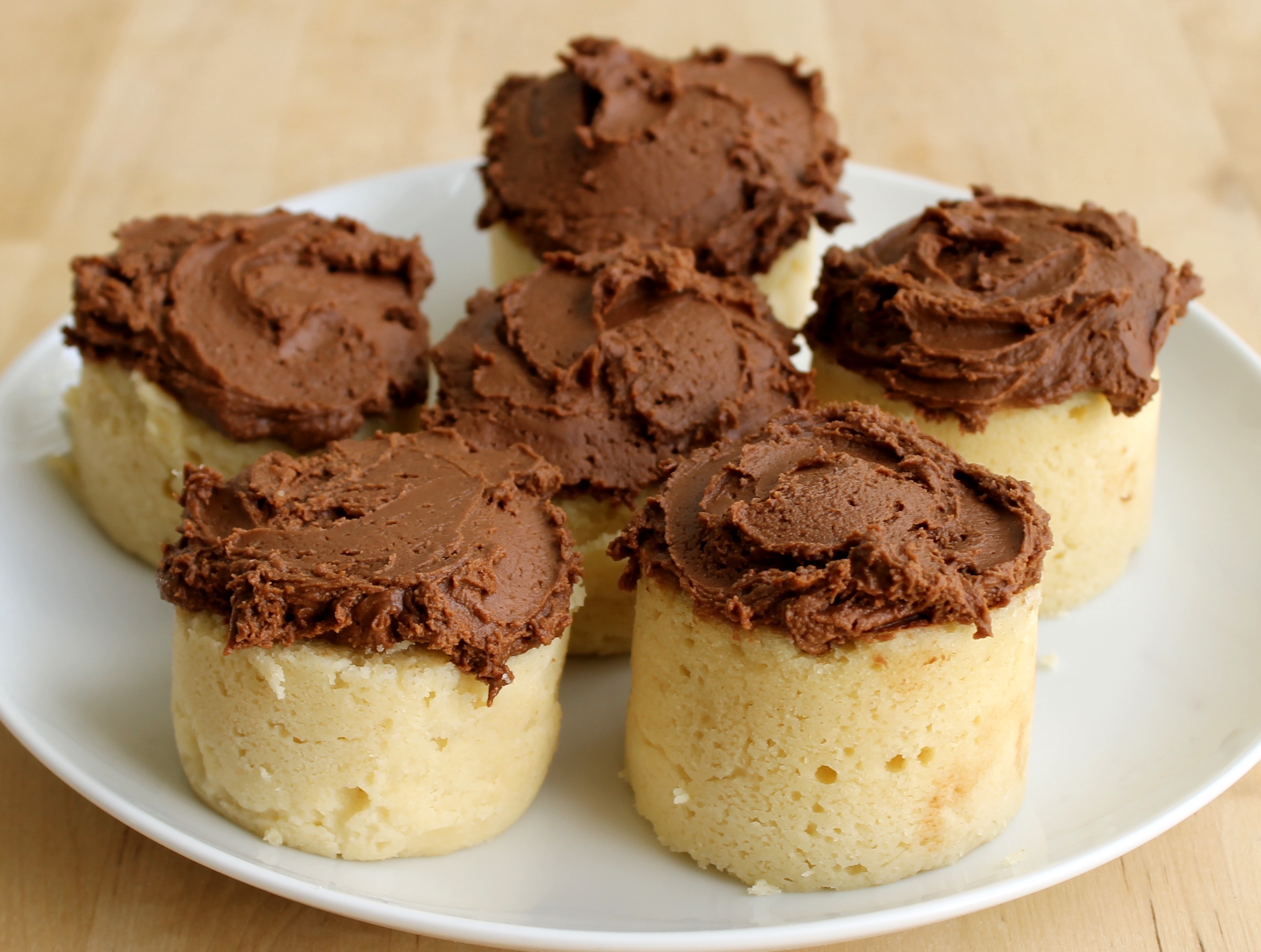 Sous Vide Vanilla Cake With Chocolate Frosting