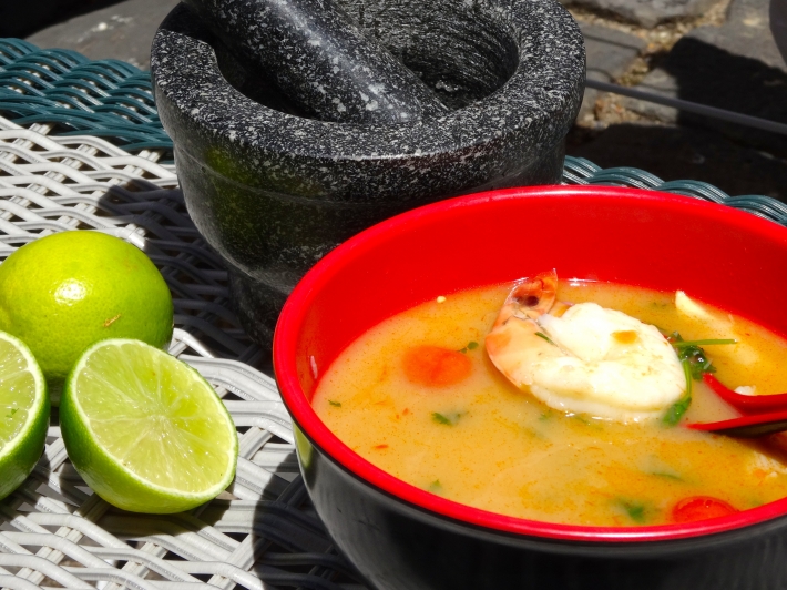 Tom Yum Goong with Sous Vide Prawns