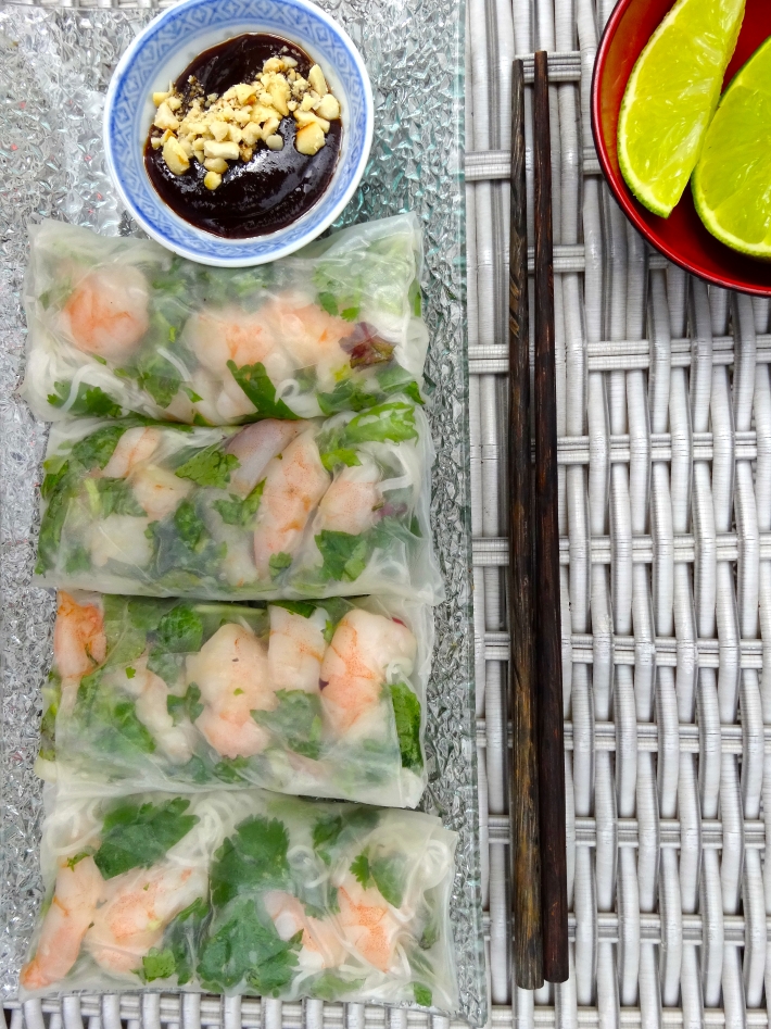 Vietnamese Spring Rolls with Sous Vide Prawn